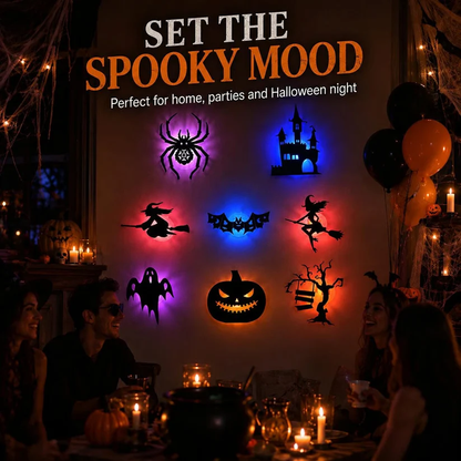 🔥Last Day Promotion 50% OFFI🎃Halloween LED Silhouette Wall Light Stickers