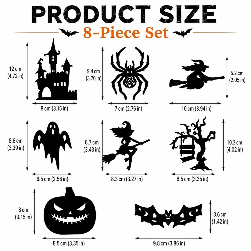 🔥Last Day Promotion 50% OFFI🎃Halloween LED Silhouette Wall Light Stickers