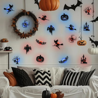 🔥Last Day Promotion 50% OFFI🎃Halloween LED Silhouette Wall Light Stickers