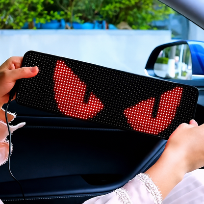 👁️ Halloween Deal Alert! 😈 Devil Eyes LED Sign: App - Controlled, Animated for Car/Truck Windshields