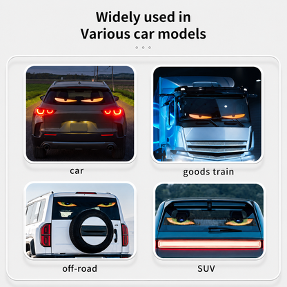 👁️ Halloween Deal Alert! 😈 Devil Eyes LED Sign: App - Controlled, Animated for Car/Truck Windshields