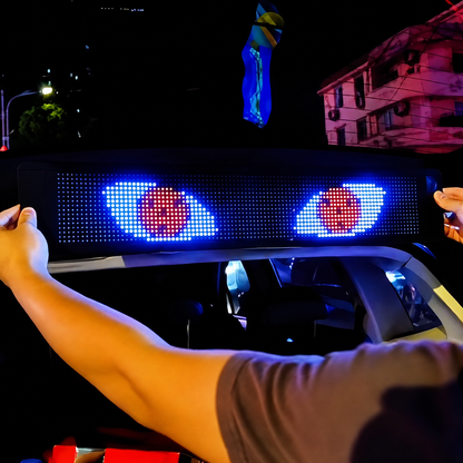 👁️ Halloween Deal Alert! 😈 Devil Eyes LED Sign: App - Controlled, Animated for Car/Truck Windshields