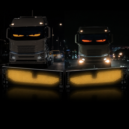 👁️ Halloween Deal Alert! 😈 Devil Eyes LED Sign: App - Controlled, Animated for Car/Truck Windshields