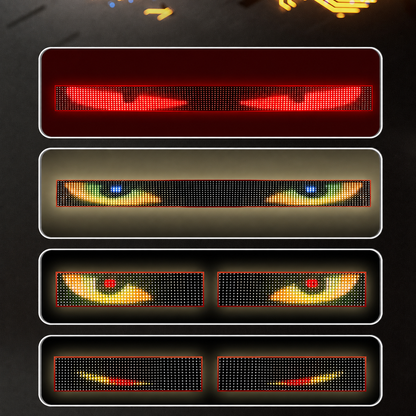 👁️ Halloween Deal Alert! 😈 Devil Eyes LED Sign: App - Controlled, Animated for Car/Truck Windshields
