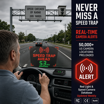 Head-Up Display (HUD) Car GPS Digital Speedometer