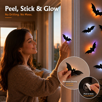 🔥Last Day Promotion 50% OFFI🎃Halloween LED Silhouette Wall Light Stickers