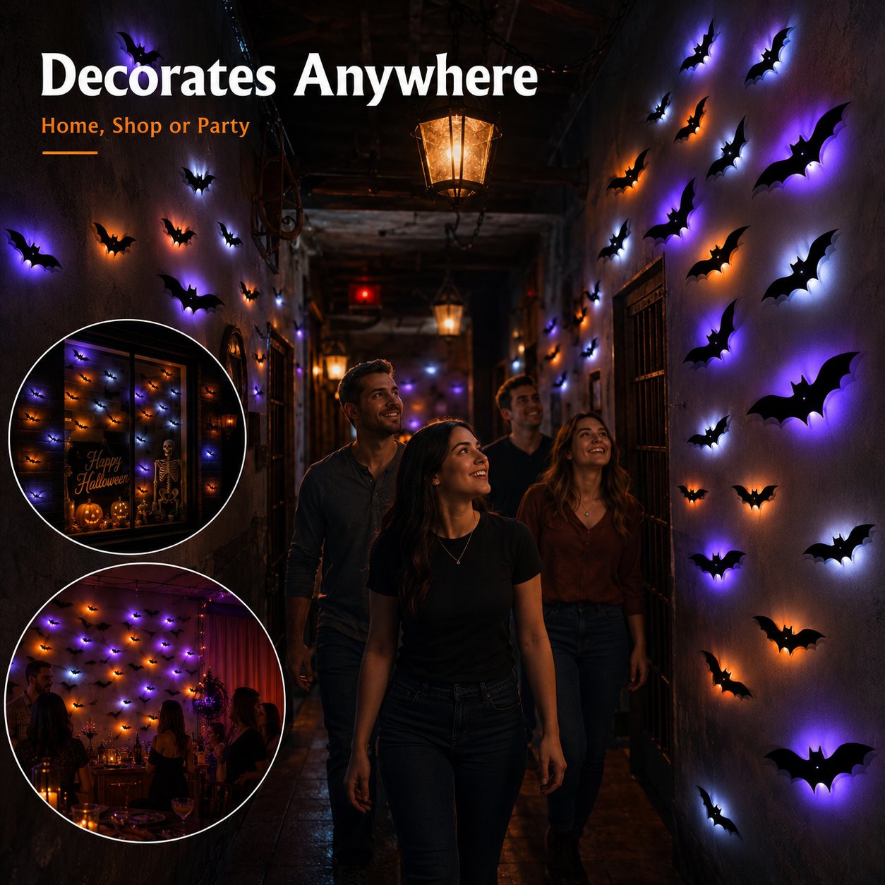 🔥Last Day Promotion 50% OFFI🎃Halloween LED Silhouette Wall Light Stickers