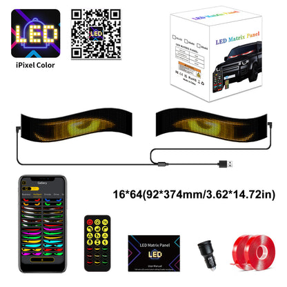 👁️ Halloween Deal Alert! 😈 Devil Eyes LED Sign: App - Controlled, Animated for Car/Truck Windshields