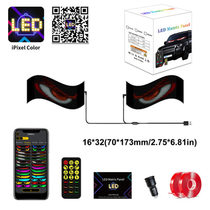 👁️ Halloween Deal Alert! 😈 Devil Eyes LED Sign: App - Controlled, Animated for Car/Truck Windshields