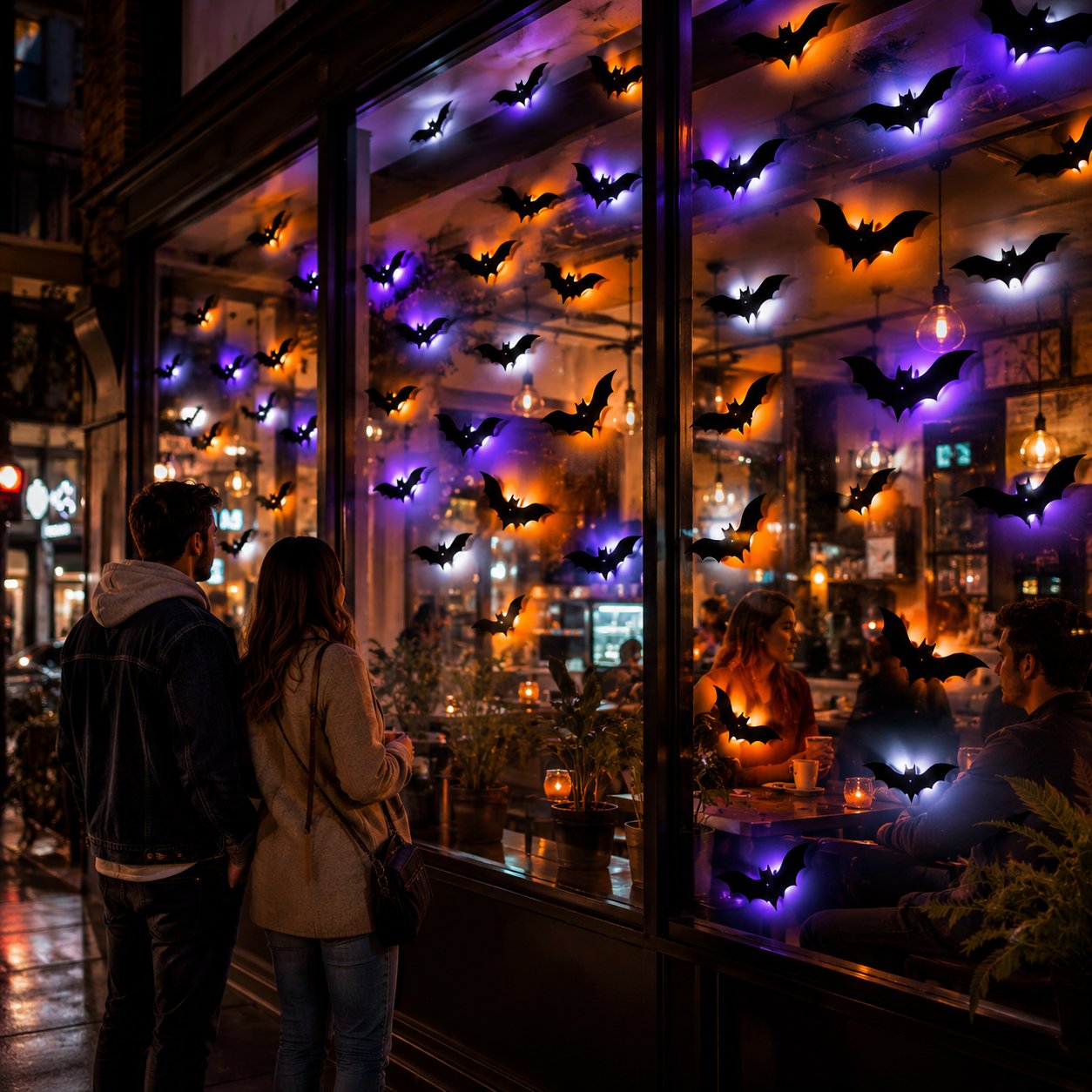 🔥Last Day Promotion 50% OFFI🎃Halloween LED Silhouette Wall Light Stickers